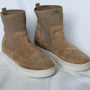 Corkys Footwear Sweater Weather Bootie in the color Camel